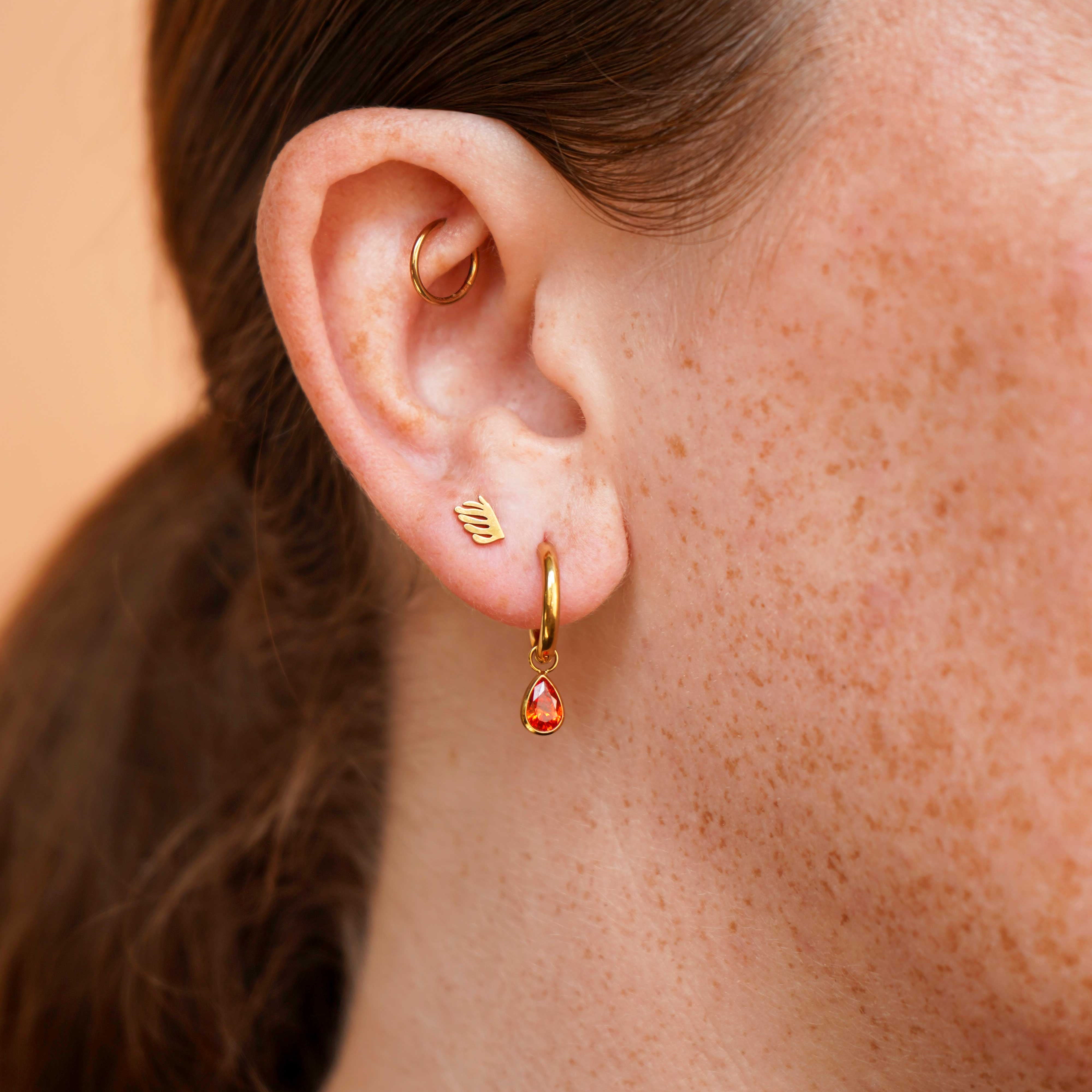 Mai Tai Droplet Hoop Charm
