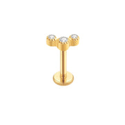 Barnacle Flat Back Stud - Clear