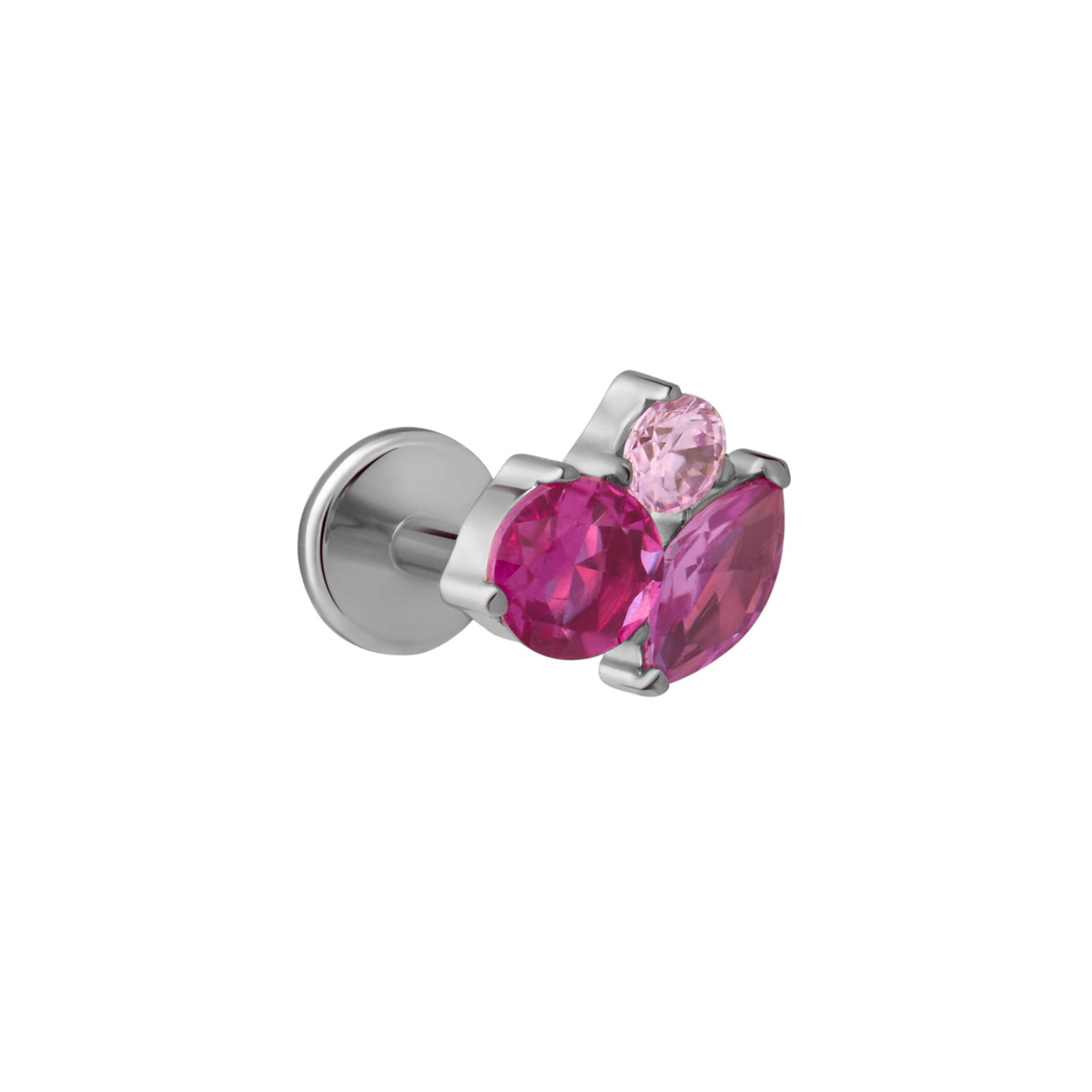 Bijoux Flat Back Stud - Pink