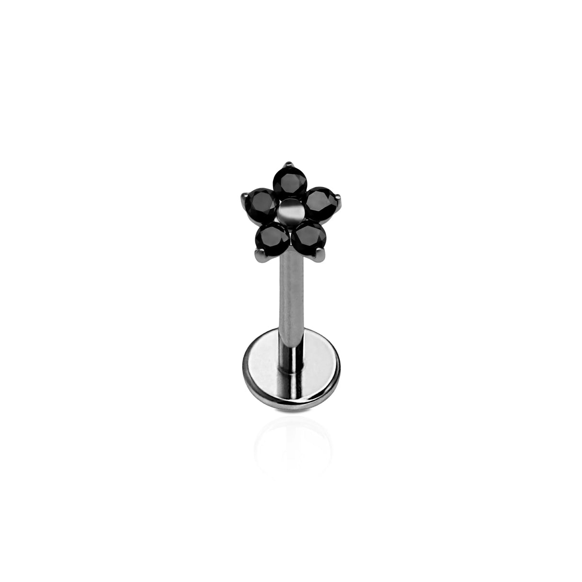 Black Dahlia Flat Back Stud