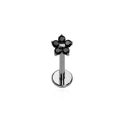 Black Dahlia Flat Back Stud