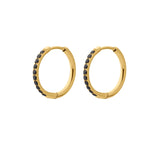Black Titanium Celestial Hoops
