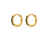 Black Titanium Celestial Hoops