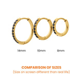 Black Titanium Celestial Hoops