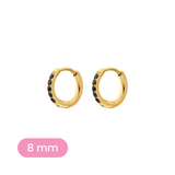 Black Titanium Celestial Hoops
