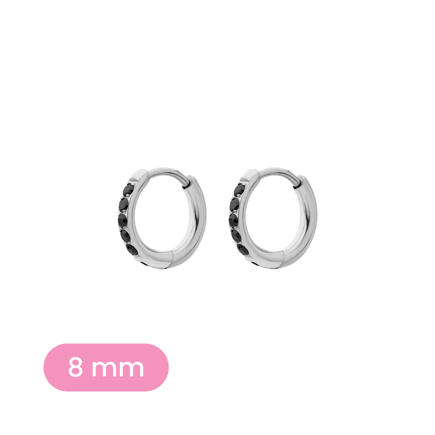 Black Titanium Celestial Hoops