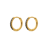 Black Titanium Celestial Hoops