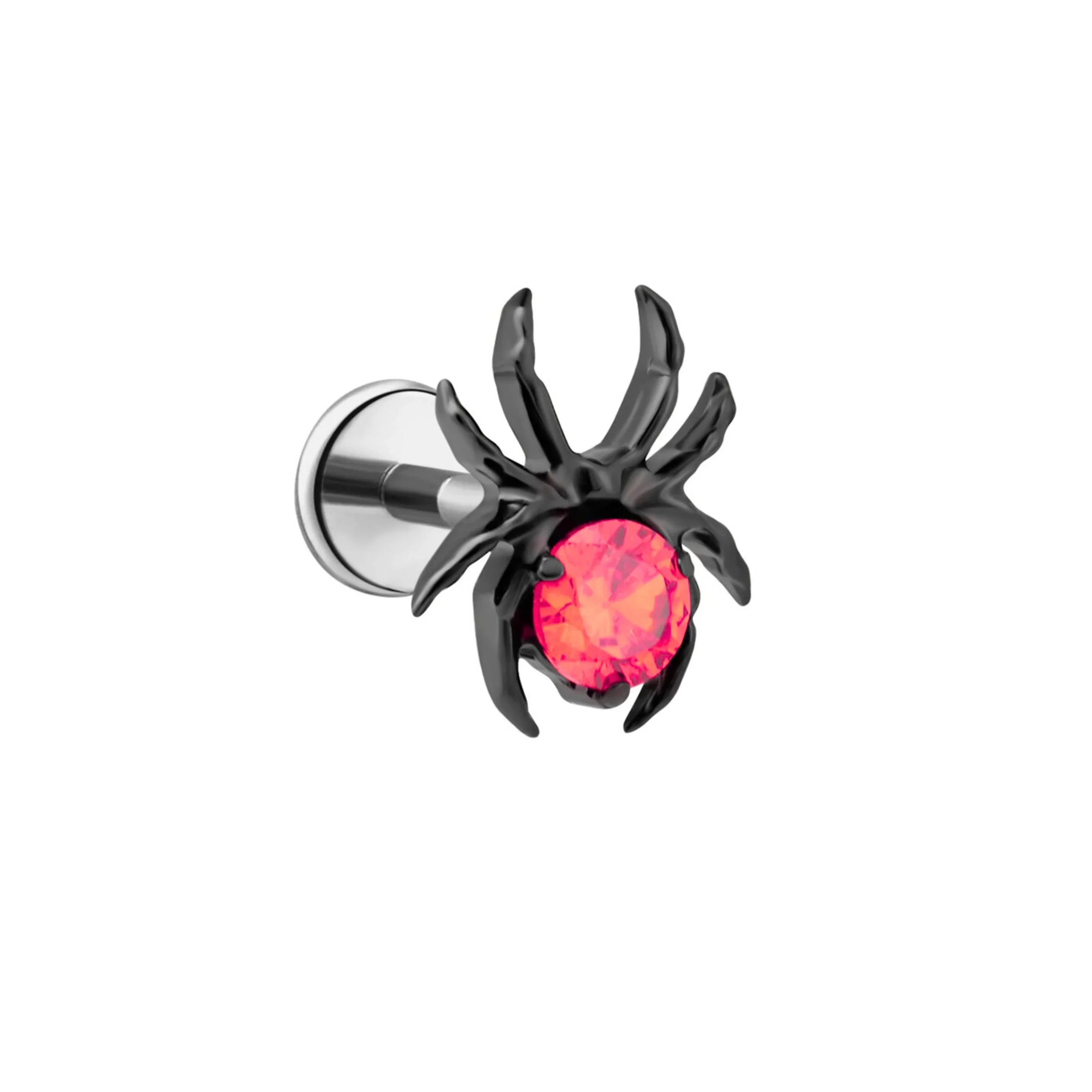 Black Widow Spider Flat Back Stud