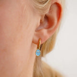 Robin's Egg Hoop Charm