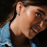 Blue Hour Titanium Celestial Hoops
