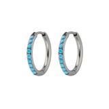Blue Lagoon Titanium Celestial Hoops