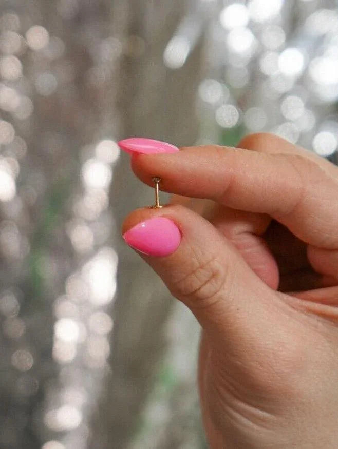 Blue Lagoon Micro Flat Back Stud