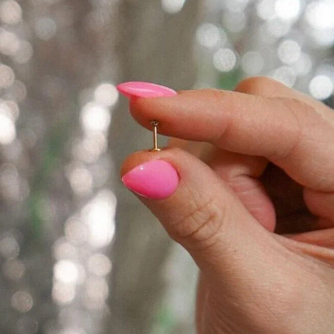 Blue Lagoon Micro Flat Back Stud