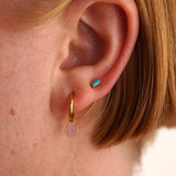 Smiley Hoop Charm