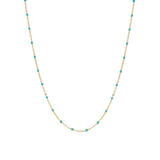 Blue Skies Enamel Dotted Necklace