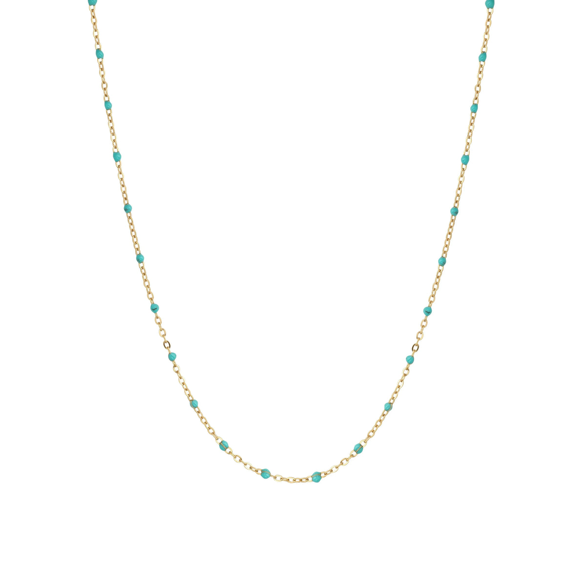 Skies Enamel Dotted Necklace
