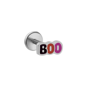 Boo Halloween Enamel Flat Back Stud