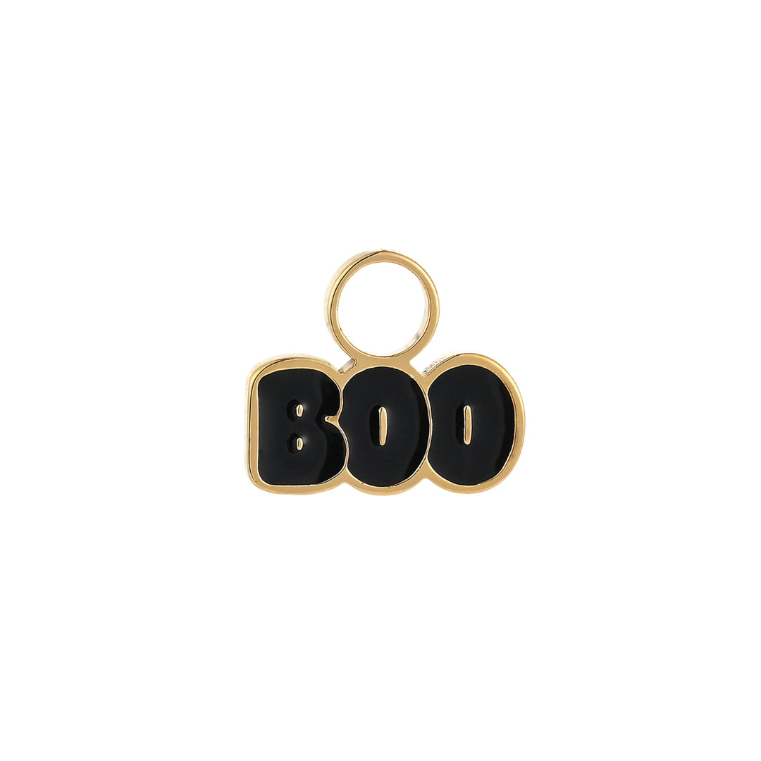 Boo Enamel Hoop Charm
