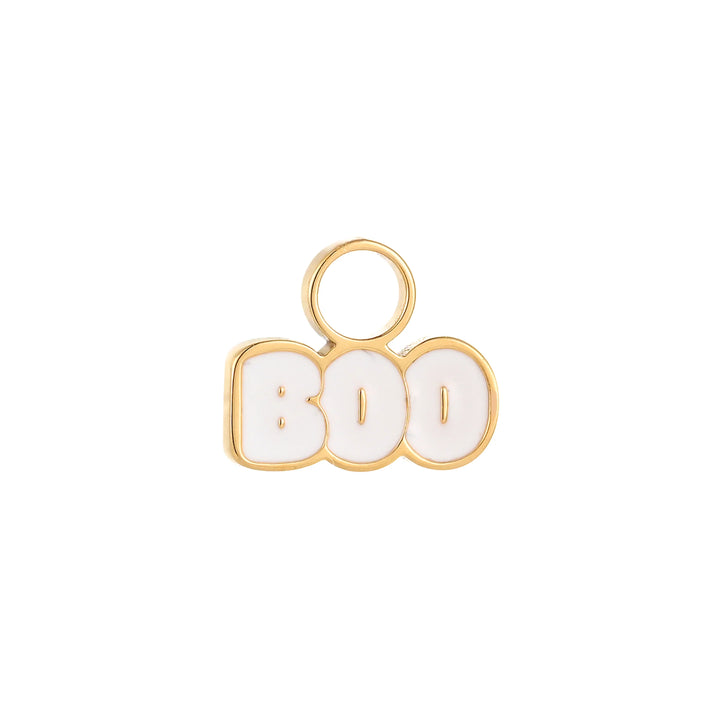 Boo Enamel Hoop Charm