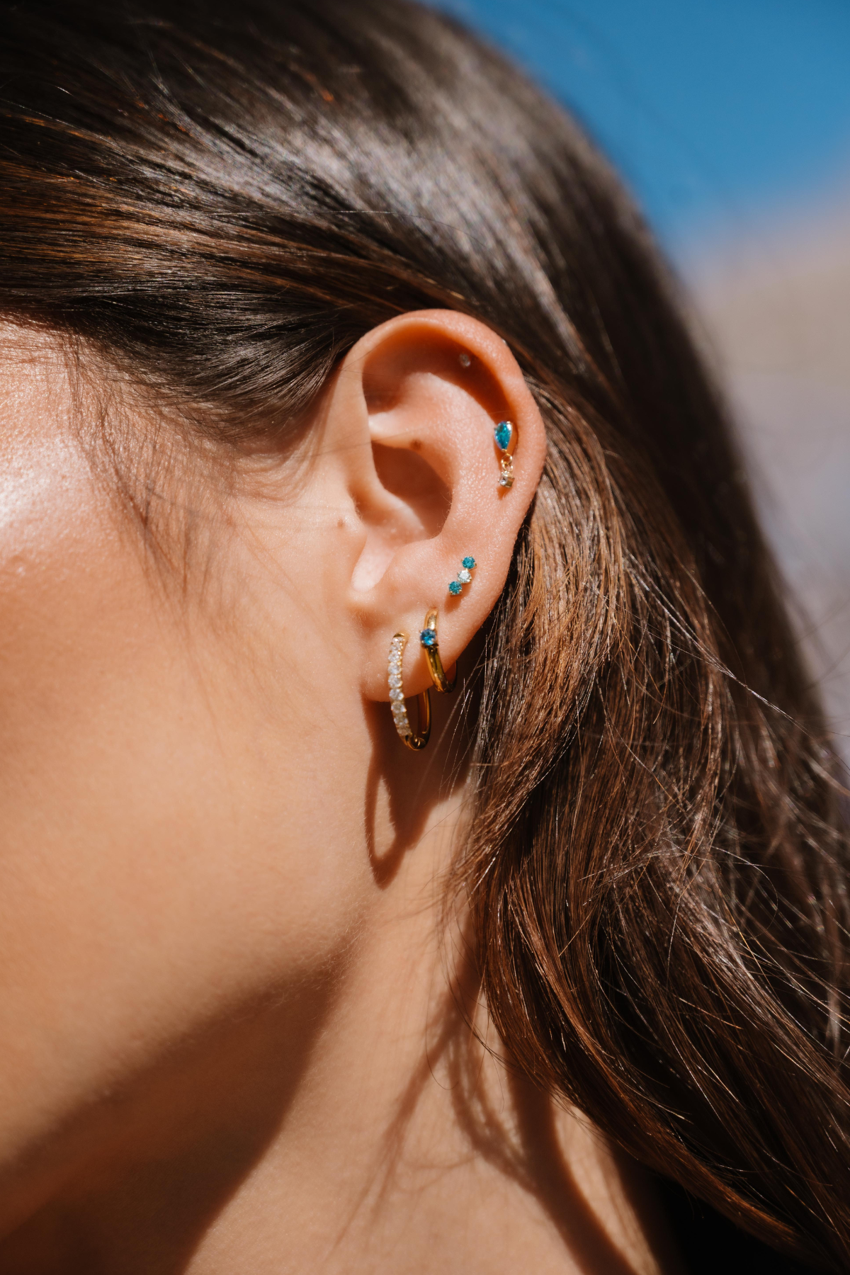 Breezy Trio Flat Back Stud