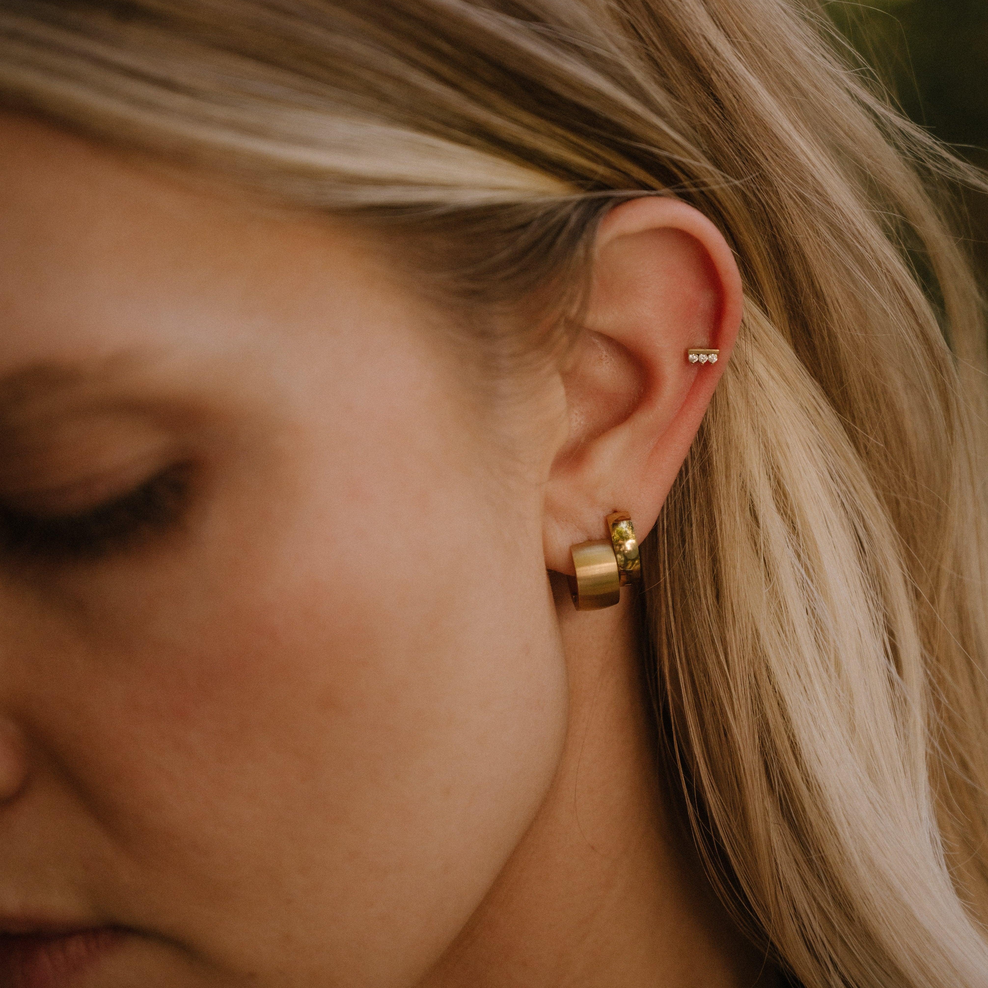 Brushed Hera Hoops