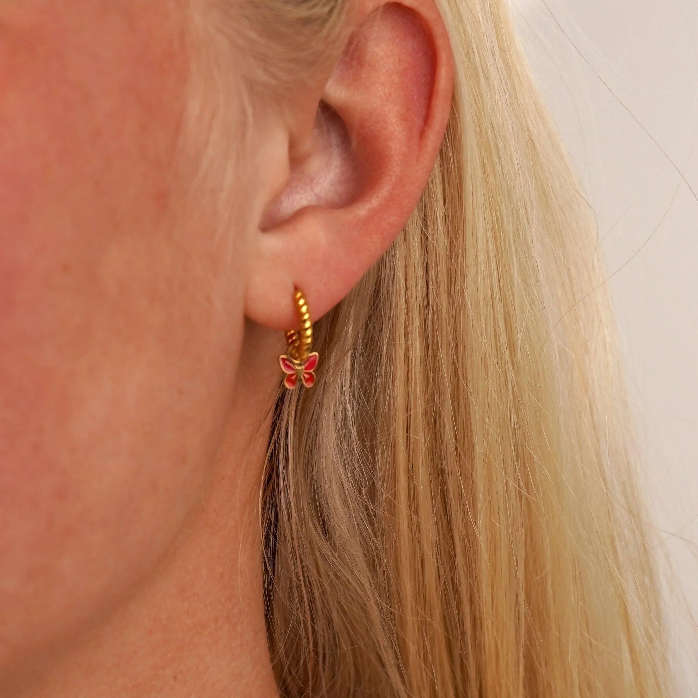 Butterfly Hoop Charm