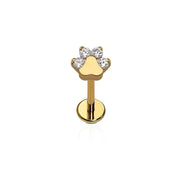 Paw Flat Back Stud