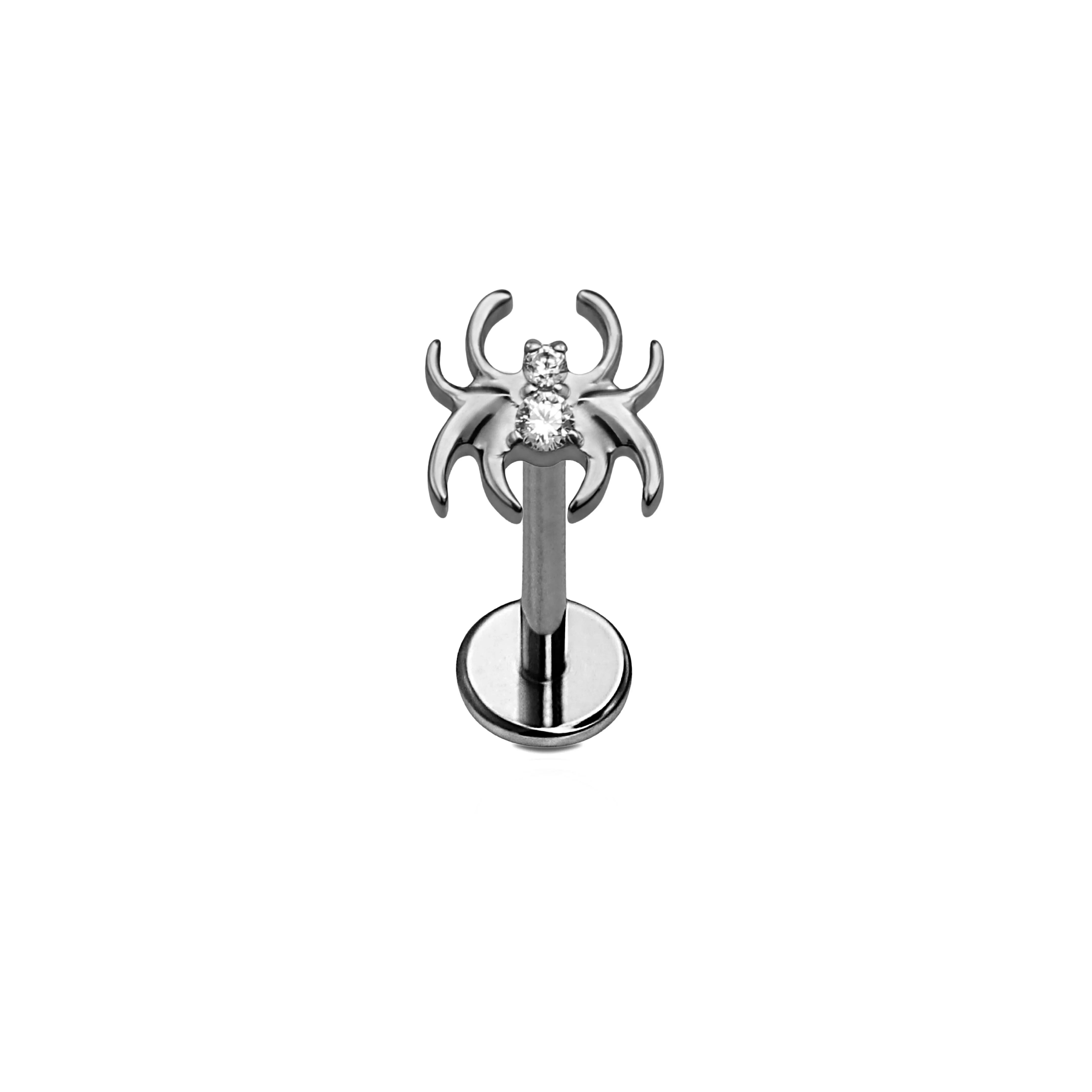 Clear Jewel Spider Flat Back Stud