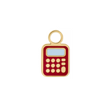 Calculator Enamel Hoop Charm