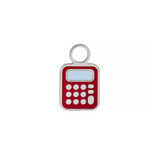 Calculator Enamel Hoop Charm