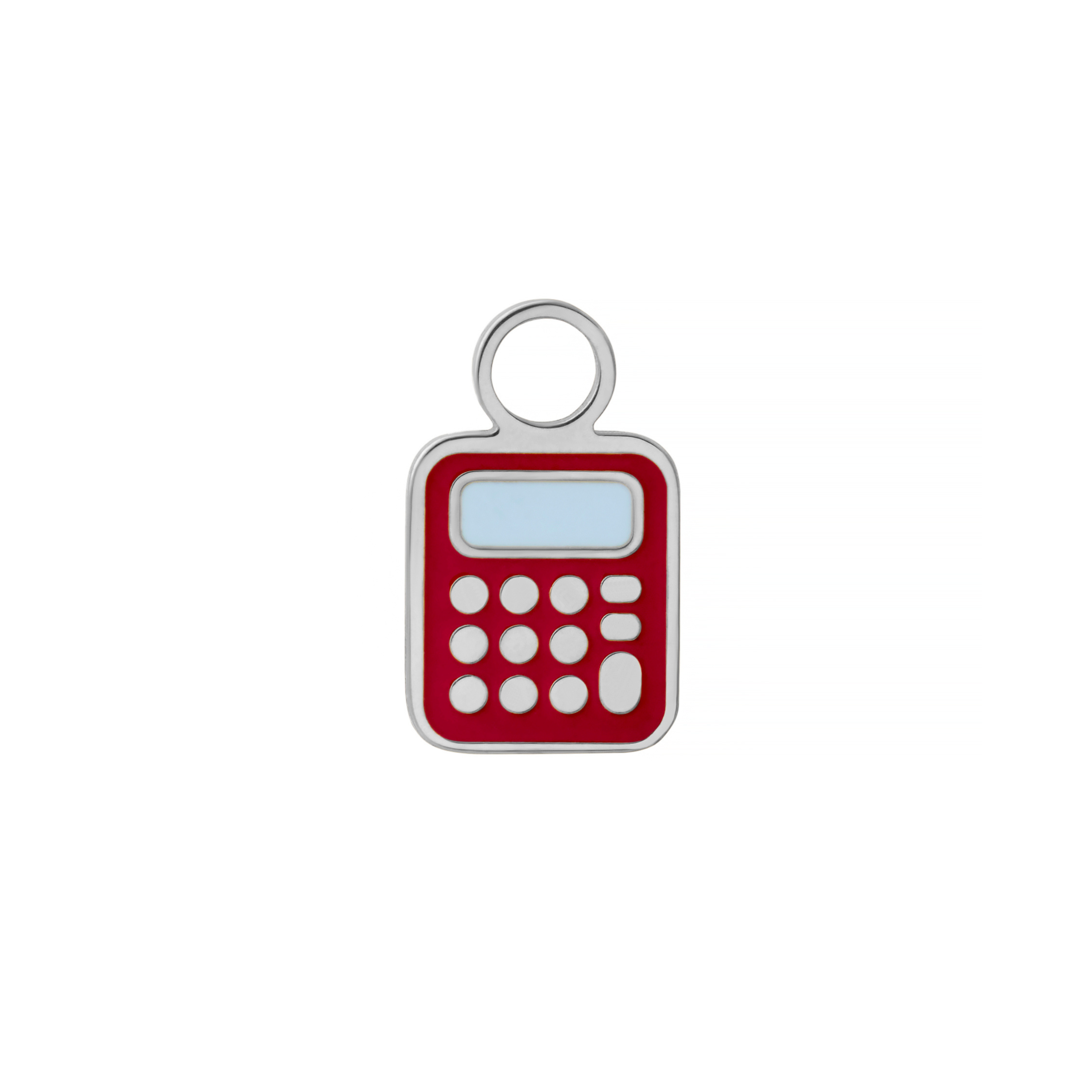 Calculator Enamel Hoop Charm