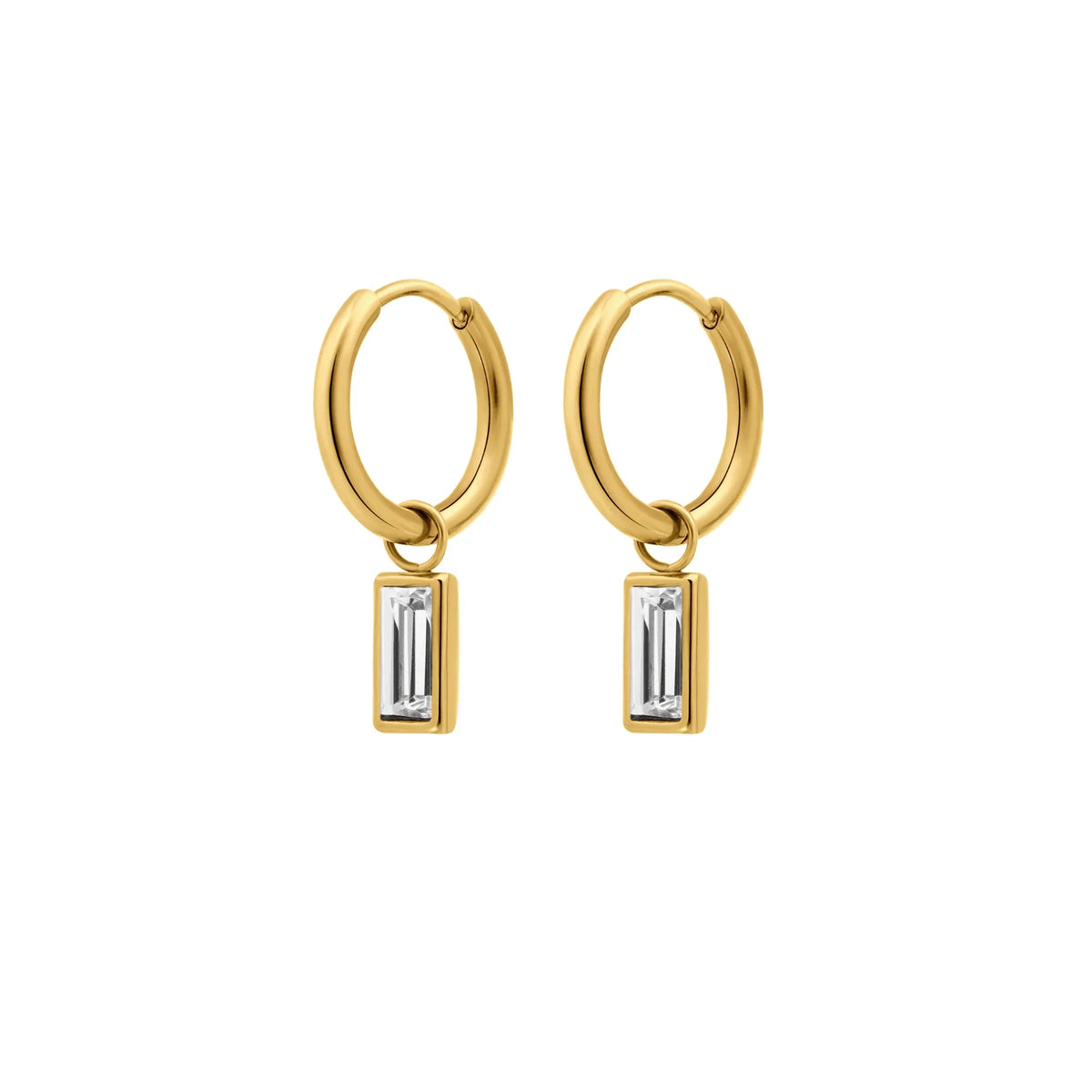 "Can I Keep You " Gem Hoops