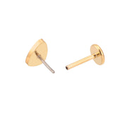 Candy Corn Enamel Flat Back Stud