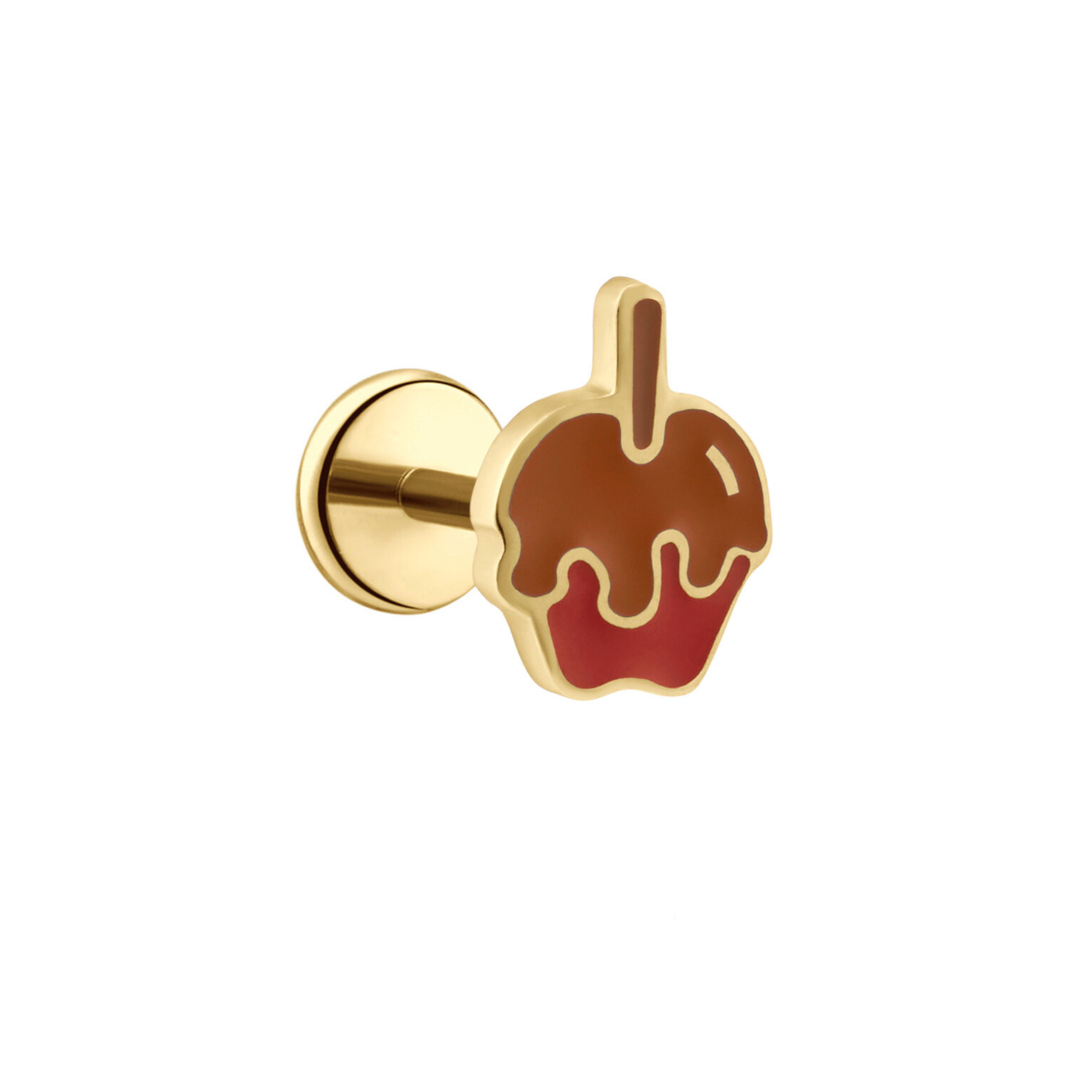 Caramel Apple Flat Back Stud