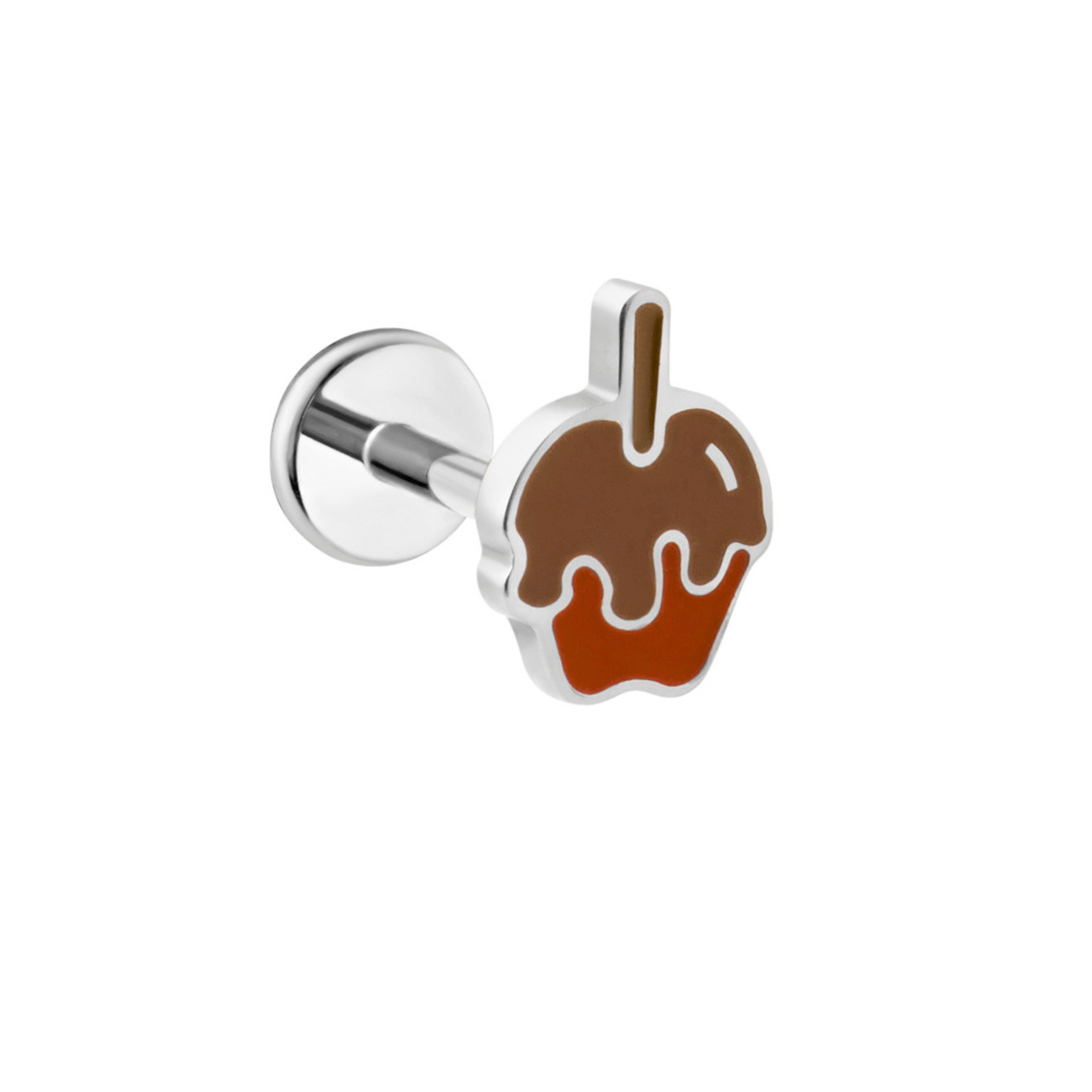 Caramel Apple Flat Back Stud