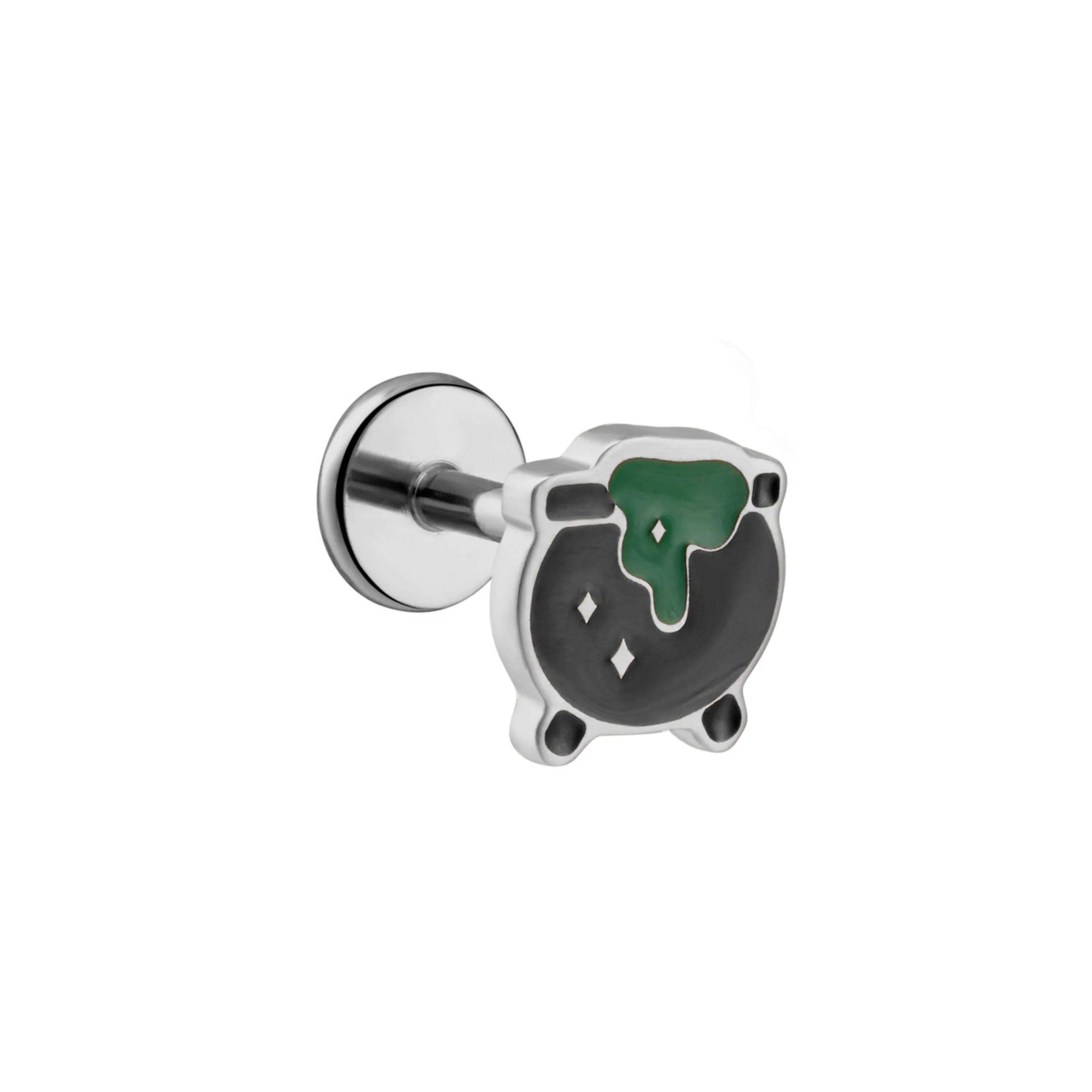 Cauldron Enamel Flat Back Stud
