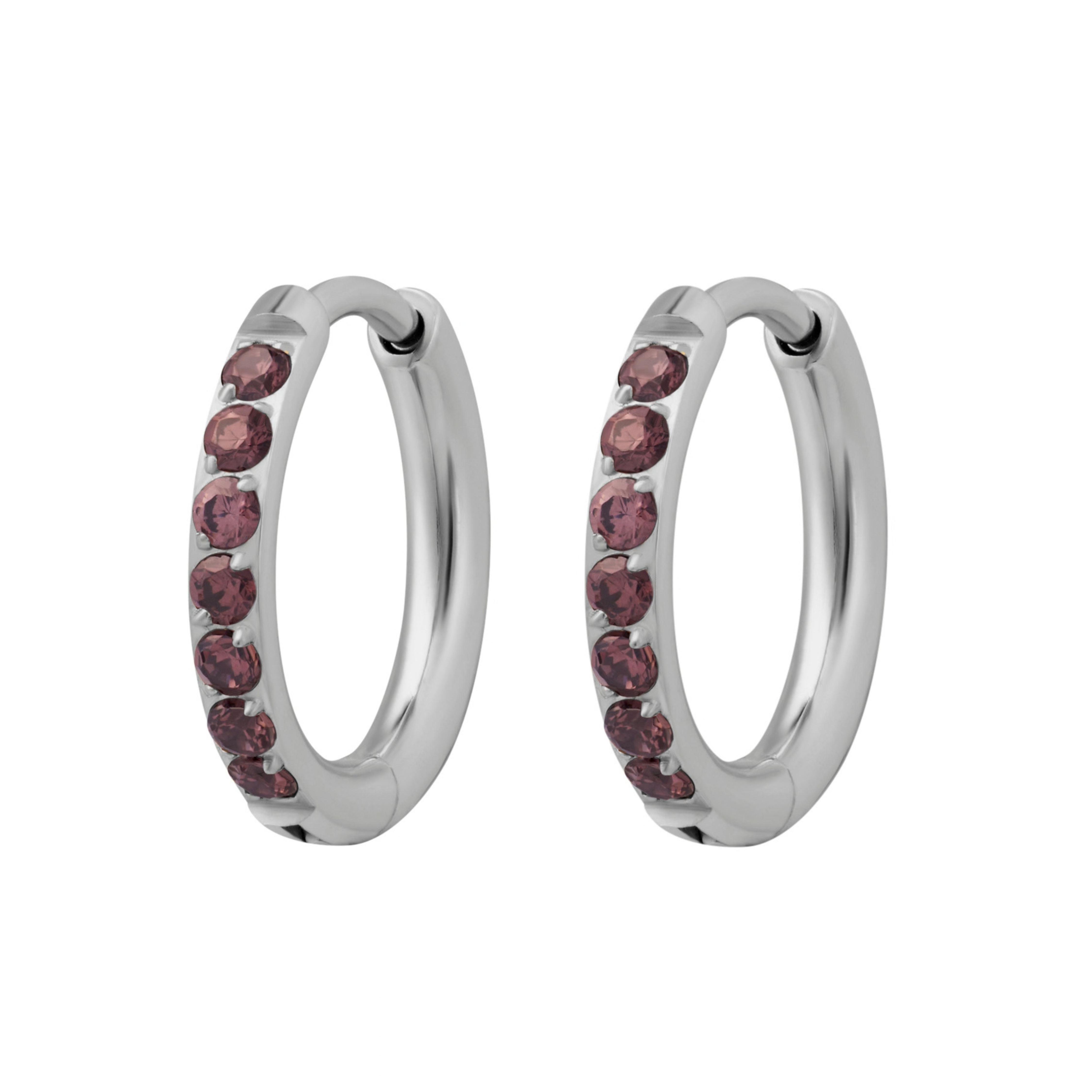 Coffee Titanium Celestial Hoops