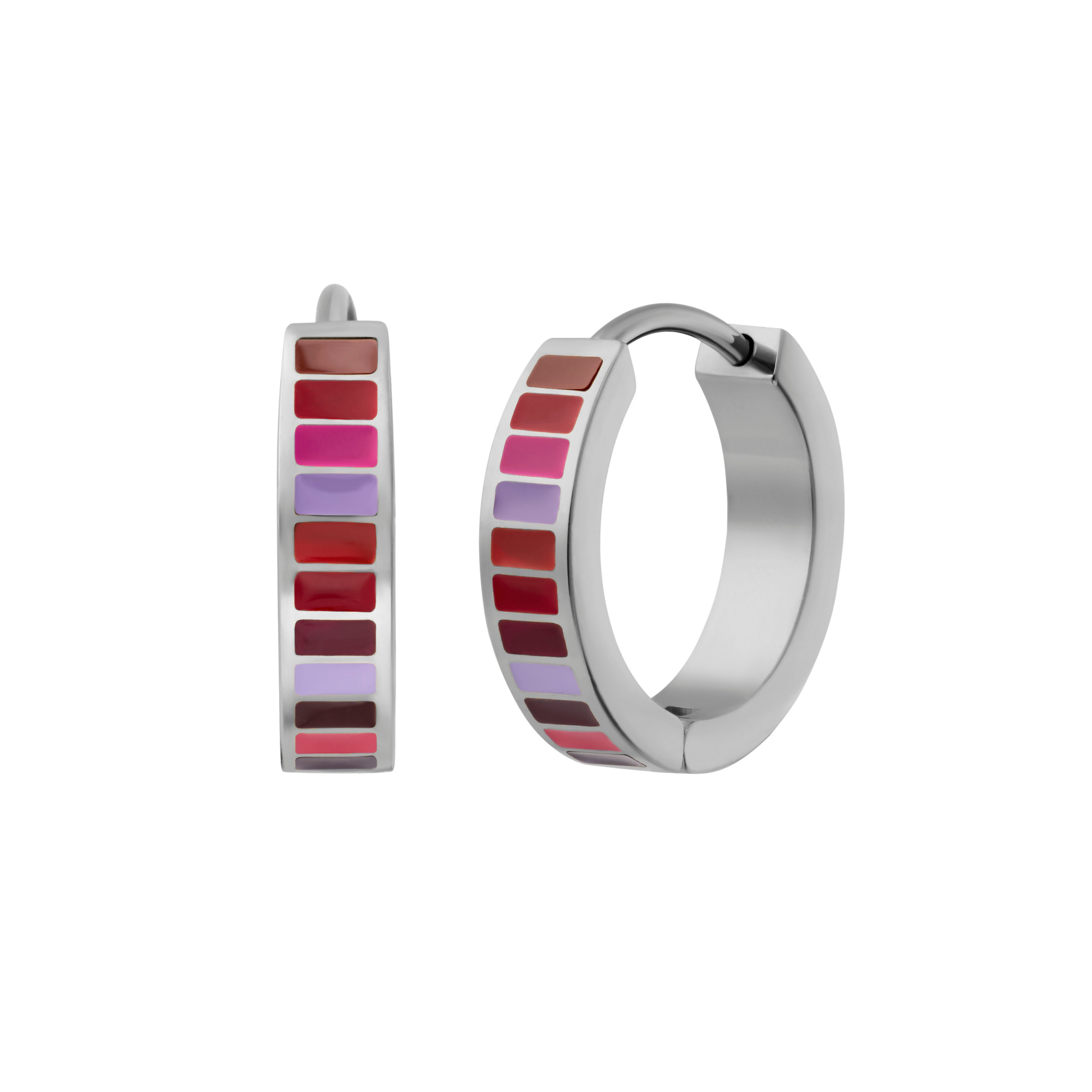 Colorpop Titanium Hoops - Retro Colorway