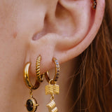 Coffee Titanium Celestial Hoops