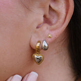 Keepsake Heart Hoops