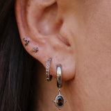 Coffee Titanium Celestial Hoops