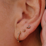Coffee Titanium Celestial Hoops