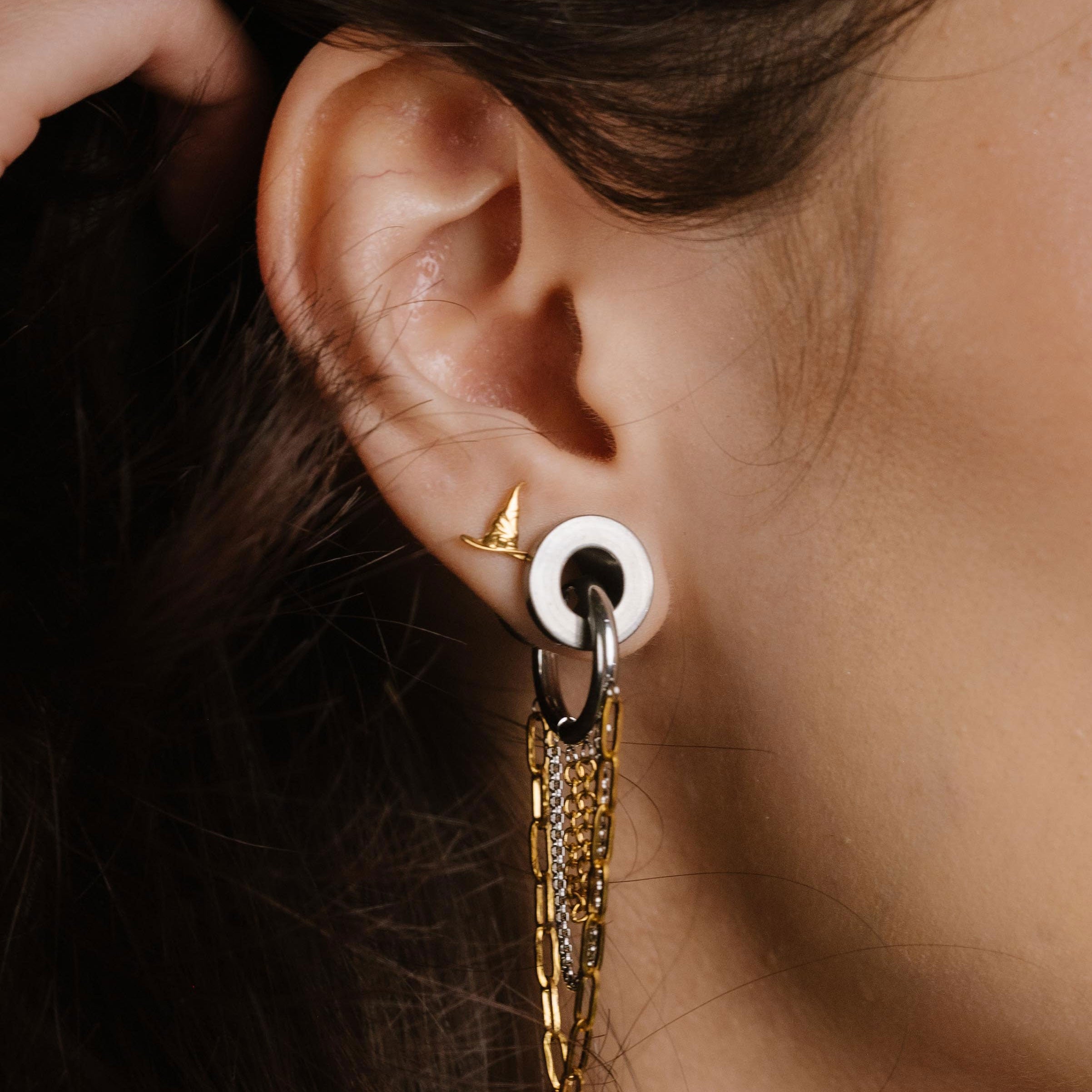 Witch Hat Flat Back Stud