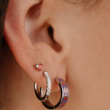Pumpkin Patch Titanium Hoops