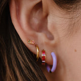 Colorpop Titanium Hoops - Retro Colorway