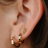 Stellar Titanium Hoops - Black