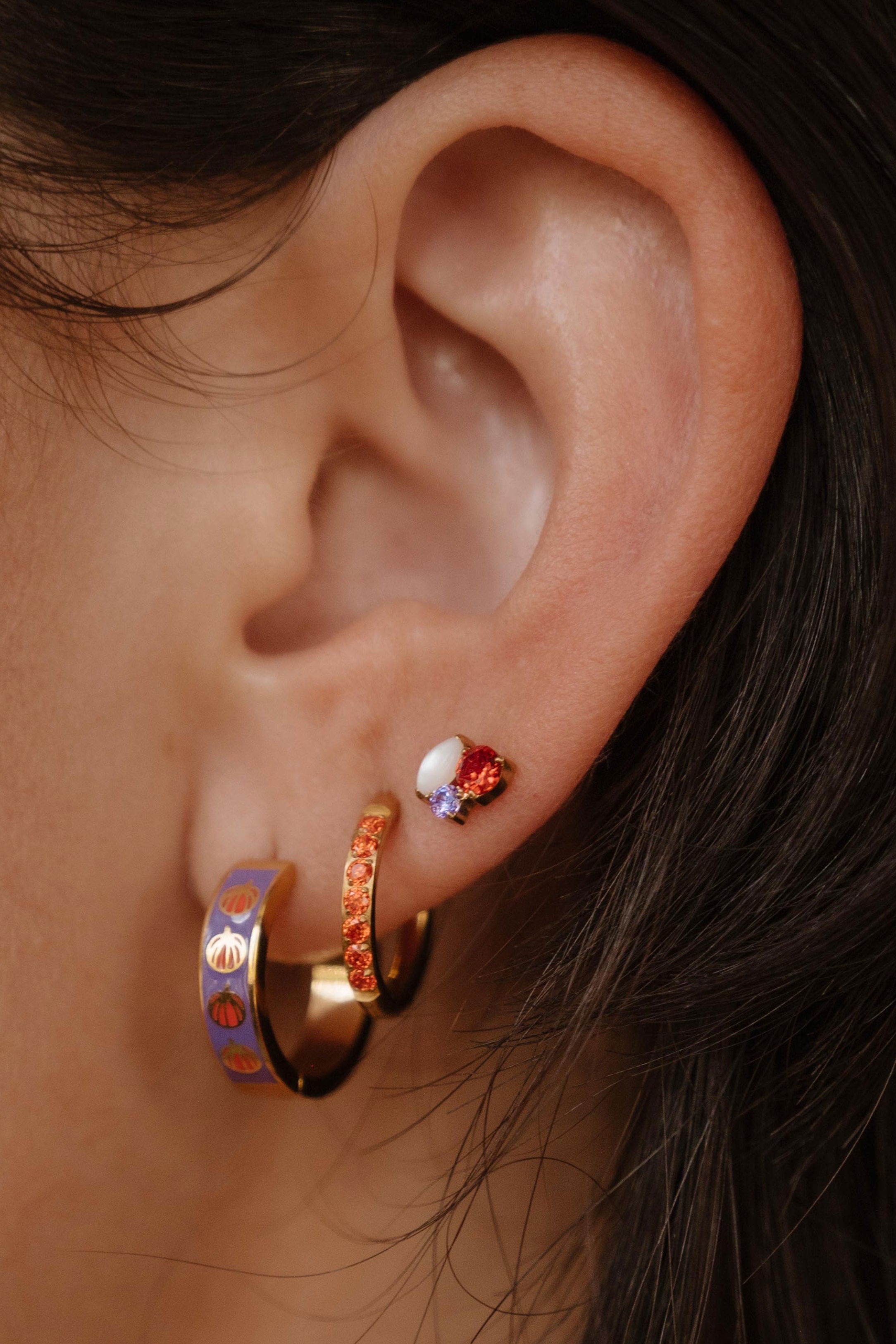 Bijoux Flat Back Stud - Spooky