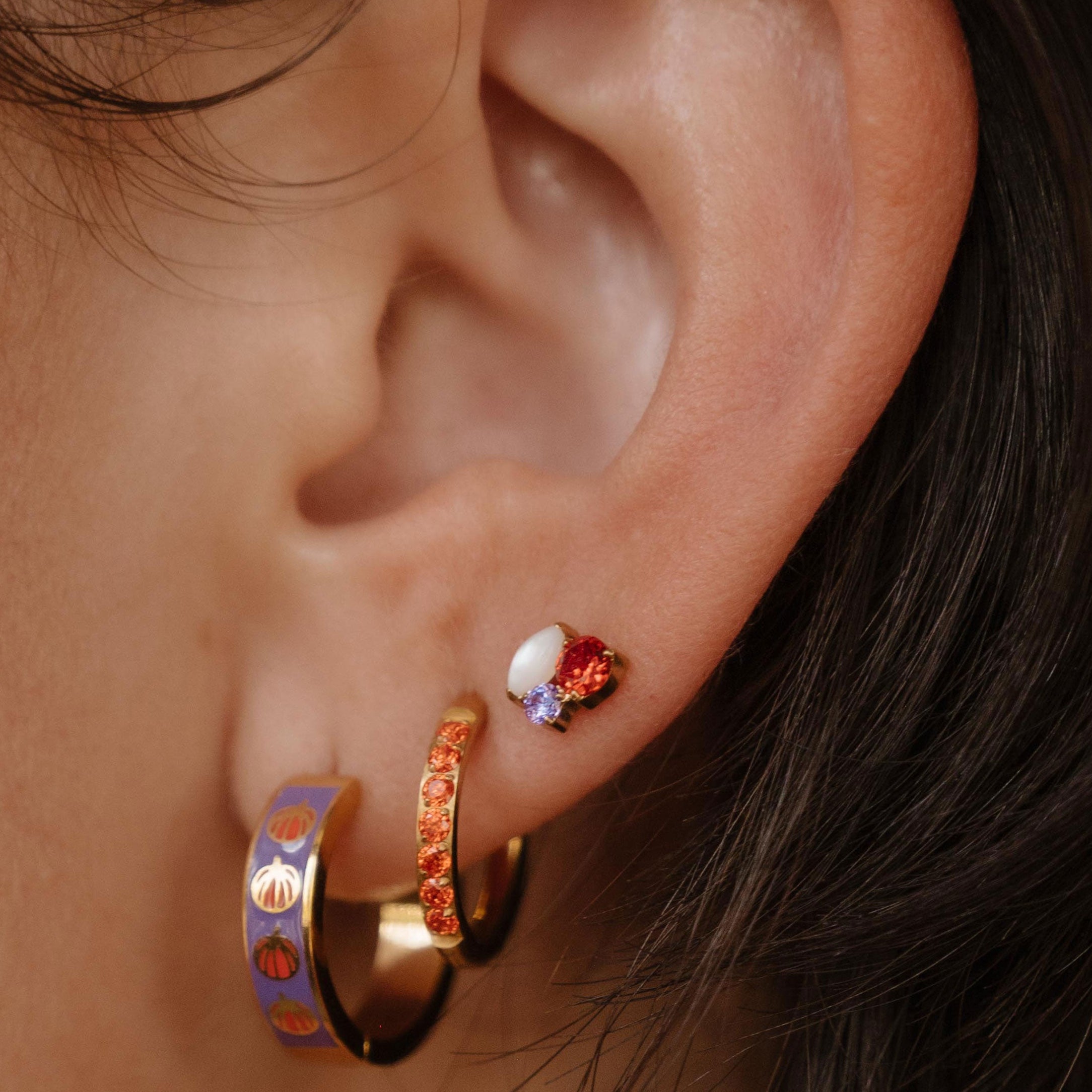 Bijoux Flat Back Stud - Spooky