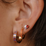 Pumpkin Patch Titanium Hoops