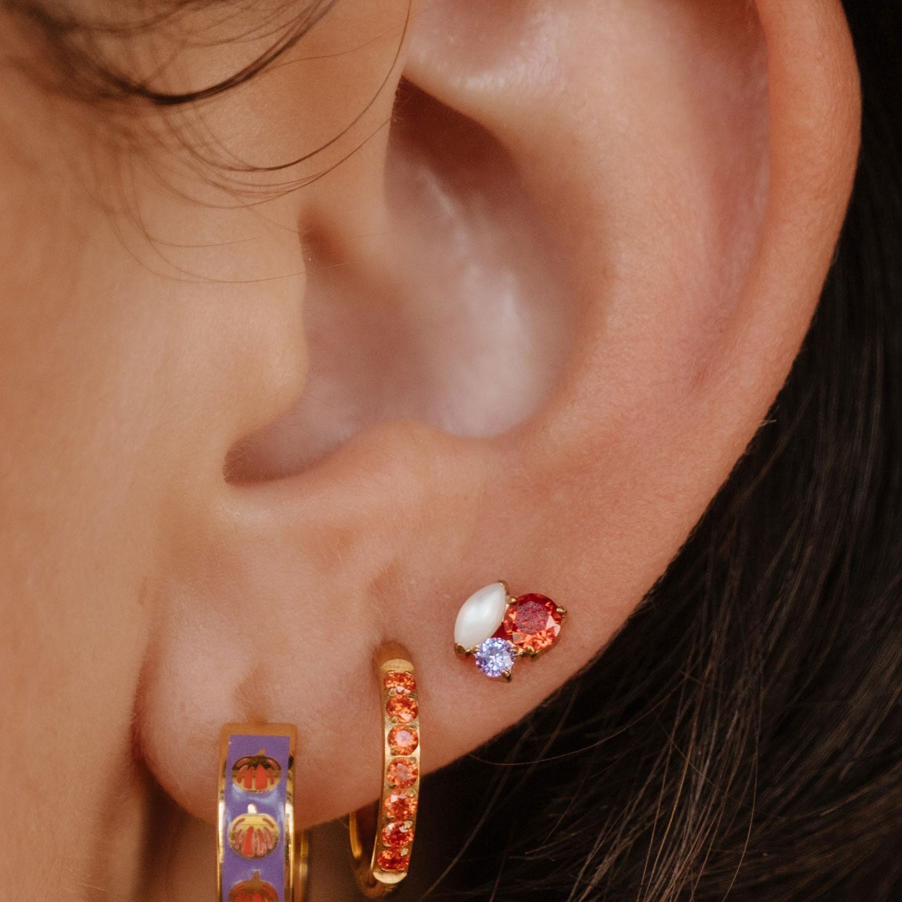 Bijoux Flat Back Stud - Spooky